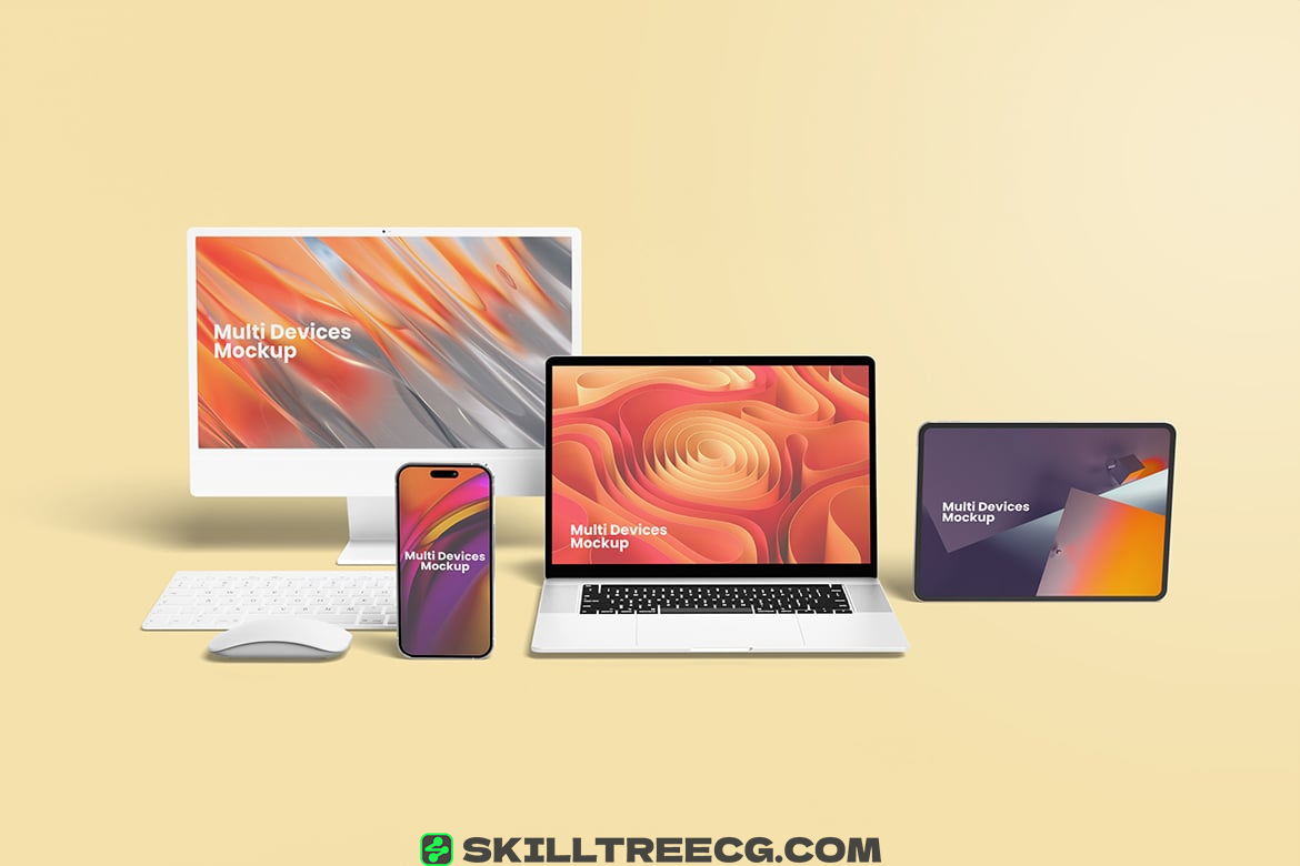 图片[2]-Multi Devices Mockup with Clean Background（541030）-技能树